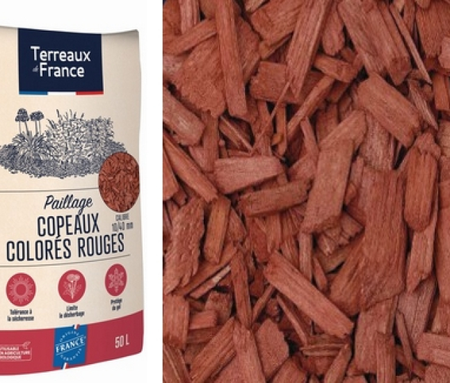 ®Terreaux de France - Copeaux colorés rouges